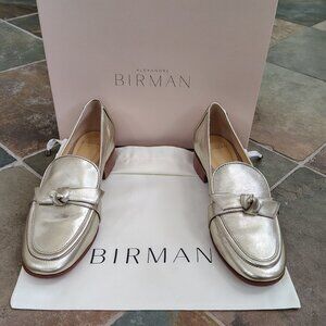 Alexandre Birman Golden Clarita Loafer Shoe